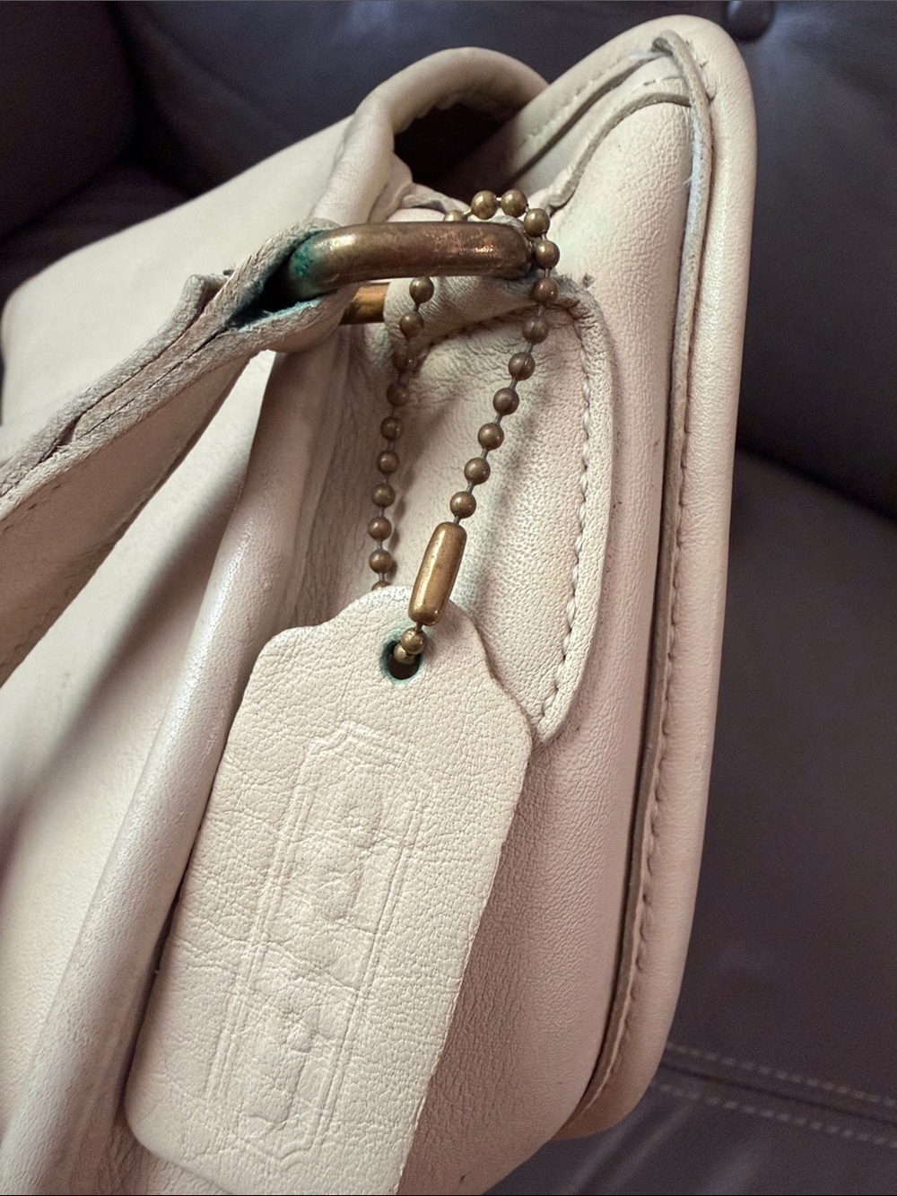 Vintage Coach Watson Bag 9981 Bone Cream - Picture 14 of 15